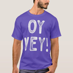 Happy Hanukkah Oy Vey Vintage Cute Funny Hebrew Je T-Shirt