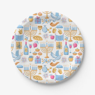 Happy Hanukkah  Paper Plate