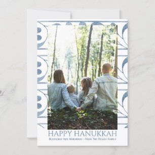 Happy Hanukkah Personalised Holiday Photo Card