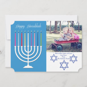 Happy Hanukkah Photo Holiday Card