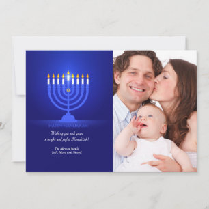 Happy Hanukkah Photo Holiday Card