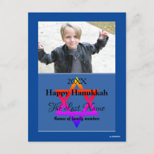 Happy Hanukkah Photo Postcard - HAMbWG