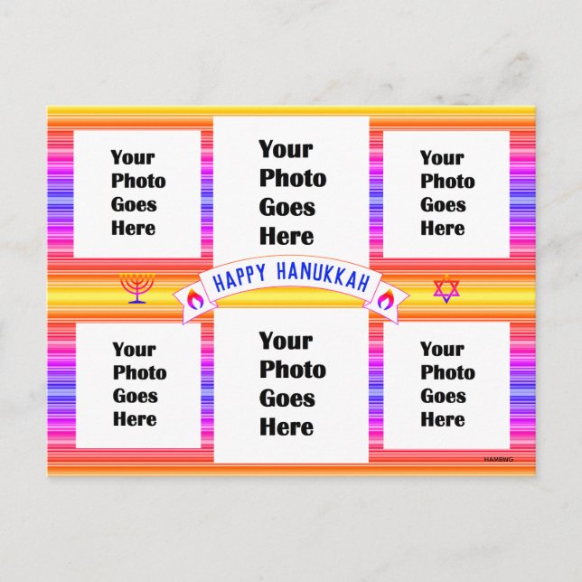 Happy Hanukkah Picture Postcard HAMbWG (Front)