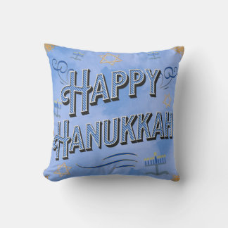 Happy Hanukkah Pillow
