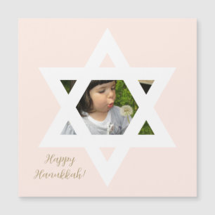 Happy Hanukkah Pink Cute One Photo