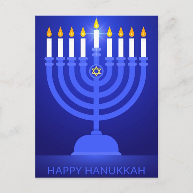 Happy Hanukkah Postcard (Front)