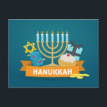 Happy Hanukkah Postcard<br><div class="desc">Happy Hanukkah</div>