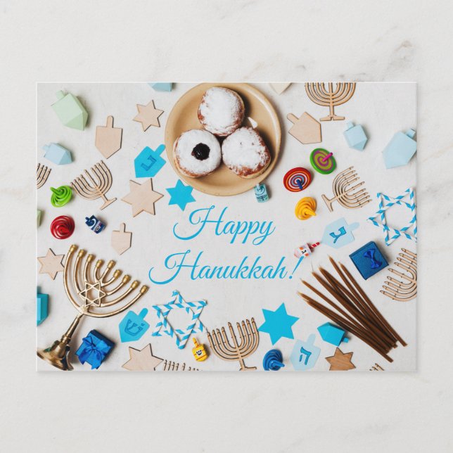 Happy Hanukkah Postcard (Front)