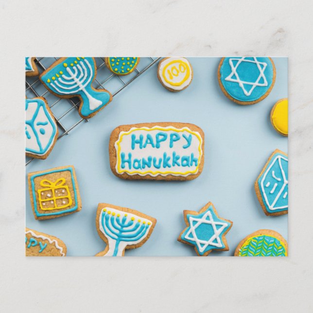 Happy Hanukkah Postcard (Front)