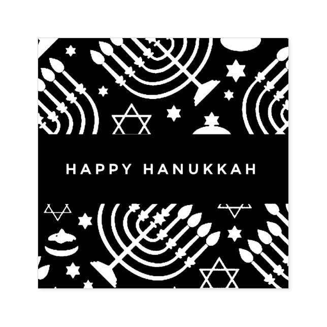 Happy Hanukkah Rubber Stamp (Imprint)