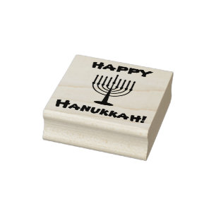 Happy Hanukkah Rubber Stamp