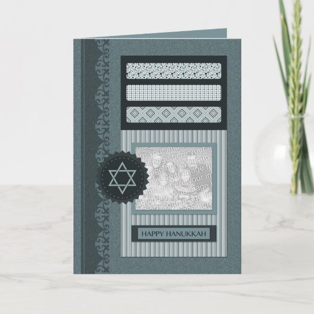 happy hanukkah (scrapbook) holiday card (Front)