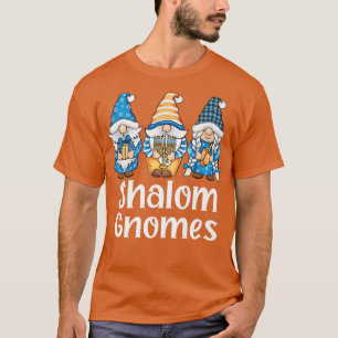 Happy Hanukkah Shalom Gnomes Hanukkah Jewish Holid T-Shirt