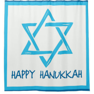 Happy Hanukkah Shower Curtain