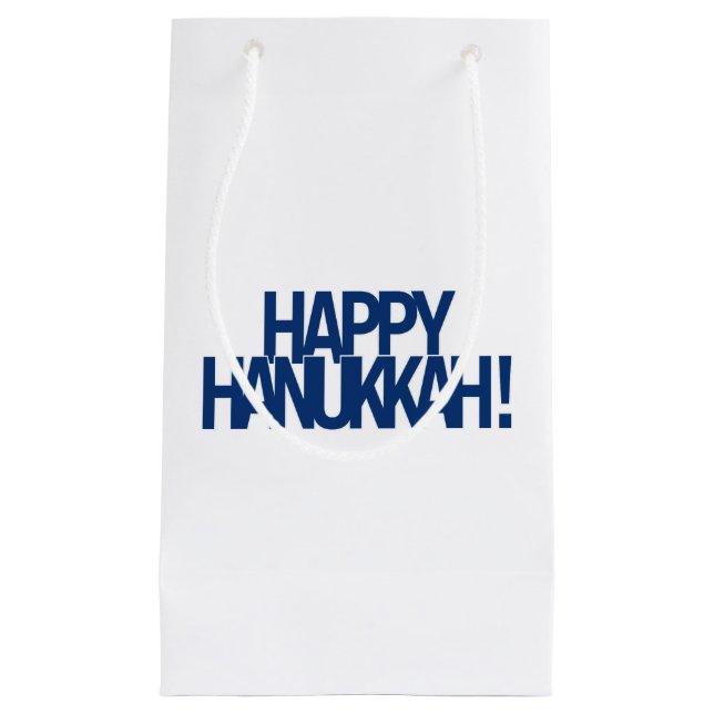 Happy Hanukkah! Small Gift Bag (Front)