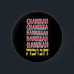 Happy Hanukkah Spelling Chanukah Hebrew Jewish 6 Cm Round Badge<br><div class="desc">Happy Hanukkah Spelling Chanukah Hebrew Jewish</div>