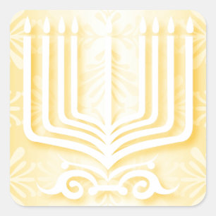 Happy Hanukkah Square Sticker