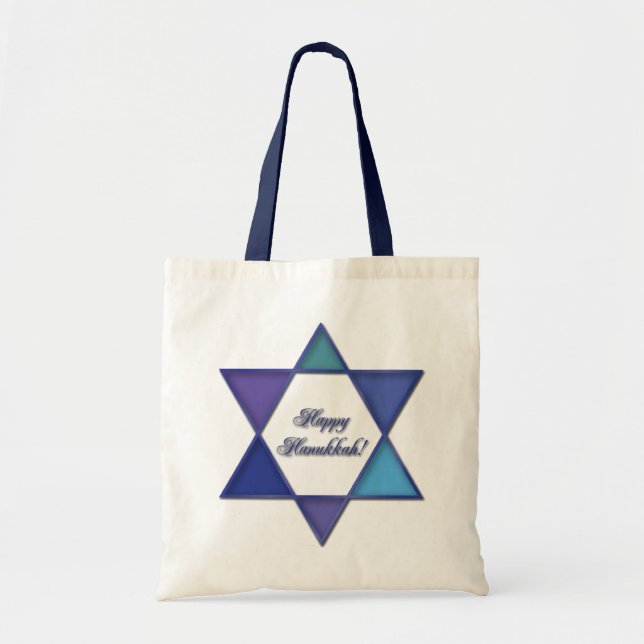 Happy Hanukkah Star of David Bag (Front)