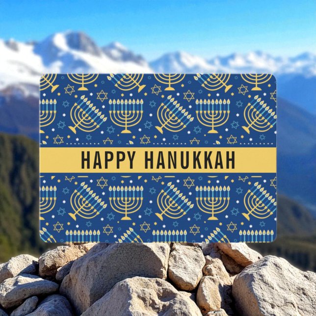 Happy Hanukkah Star of David Cute Trendy  Holiday Card (Creator Uploaded)