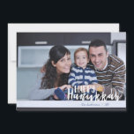 Happy Hanukkah Star of David Holiday Photo Card<br><div class="desc">Stylish and cute Happy Hanukkah Star of David Holiday Photo Card is perfect for all your friends and family this holiday season.  Customize the text with your family name and the year and swap out the picture for a photo of your kids,  pet,  or the whole family.</div>
