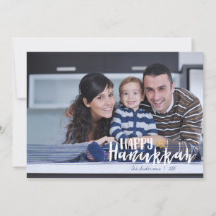 Happy Hanukkah Star of David Holiday Photo Card