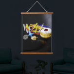 Happy Hanukkah Star of David menorah Dreidel Slipp Hanging Tapestry<br><div class="desc">Happy Hanukkah Star of David menorah Dreidel SlipperyJoe's Celebration Candles Jewish Hebrew Chanukah gifts decorations Judaism religion artistic</div>