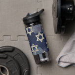 Happy Hanukkah Star of David menorah Dreidel Slipp Water Bottle<br><div class="desc">Happy Hanukkah Star of David menorah Dreidel SlipperyJoe's artistic Celebration Candles Jewish Hebrew Chanukah gifts decorations Judaism religion</div>