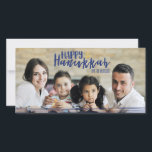 Happy Hanukkah Star of David Photo Card<br><div class="desc">Cute and stylish Happy Hanukkah Star of David Photo Card is perfect for your card sending this holiday season.  Has matching accessories.</div>
