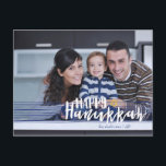 Happy Hanukkah Star of David Photo Postcards<br><div class="desc">Stylish and cute Happy Hanukkah Star of David Holiday Photo Postcards are perfect for all your friends and family this holiday season.  Customise the text with your family name and the year and swap out the picture for a photo of your kids,  pet,  or the whole family.</div>