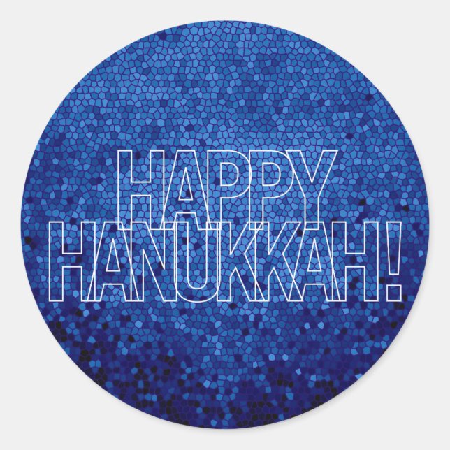 Happy Hanukkah Sticker (Front)