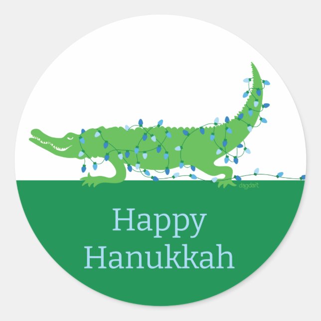 Happy Hanukkah Sticker (Front)