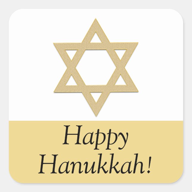 Happy Hanukkah stickers (Front)