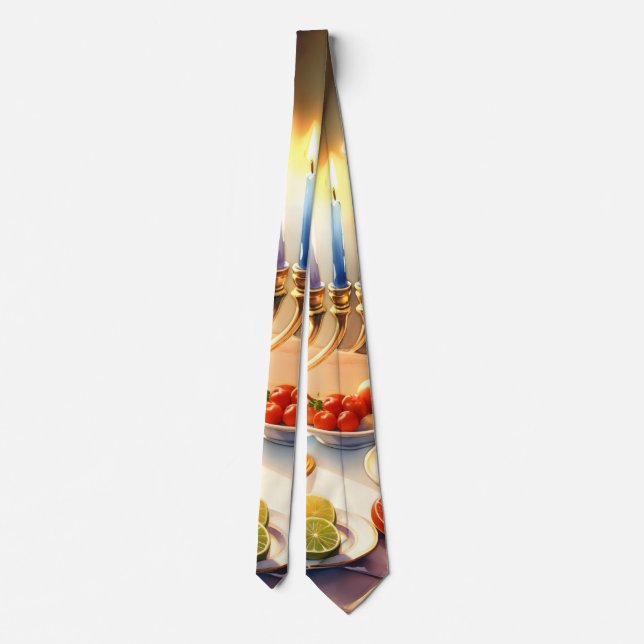 Happy Hanukkah Tie (Back)