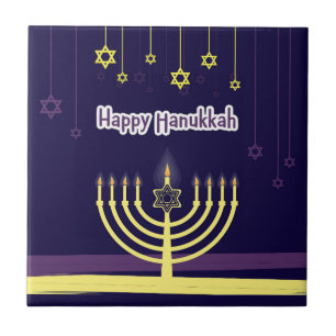 Happy Hanukkah Tile