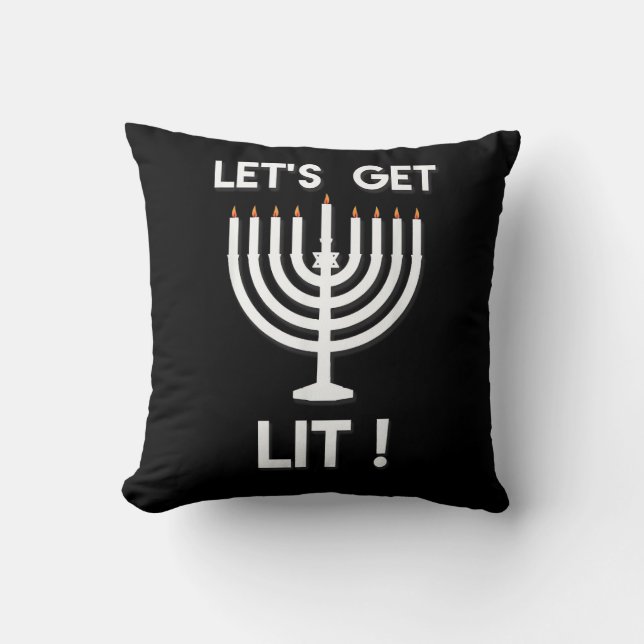 Happy Hanukkah Tis The Season Get Cushion (Front)