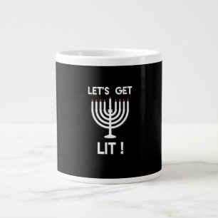Happy Hanukkah Tis The Season Get Large Coffee Mug