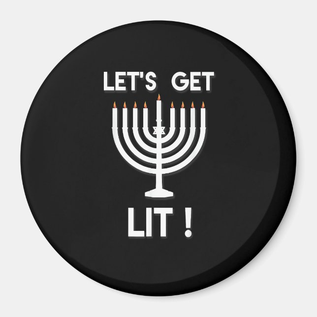 Happy Hanukkah Tis The Season Get Magnet (Front)