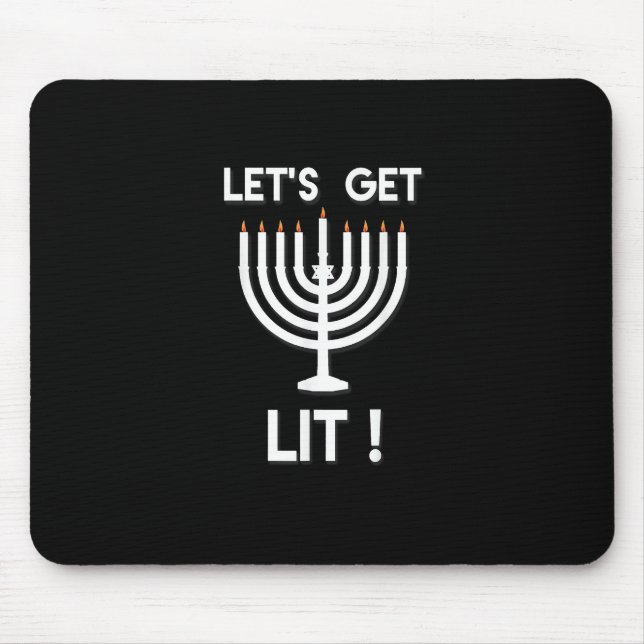 Happy Hanukkah Tis The Season Get Mouse Mat (Front)