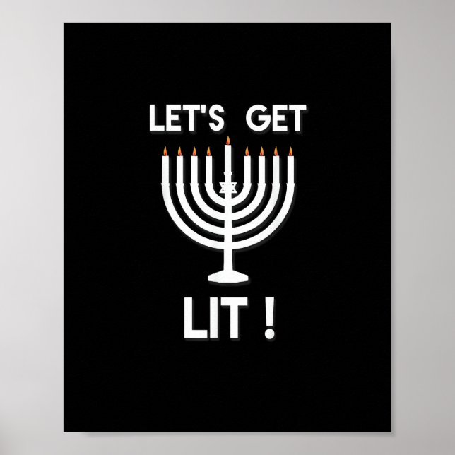 Happy Hanukkah Tis The Season Get Poster (Front)
