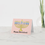 "Happy Hanukkah" Tooth Card<br><div class="desc">A new twist on the ol' menorah!</div>