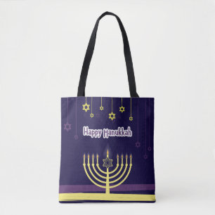 Happy Hanukkah Tote Bag