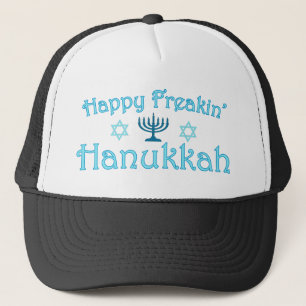 happy hanukkah trucker hat
