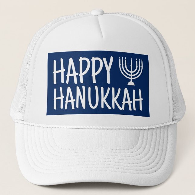 Happy Hanukkah Trucker Hat (Front)