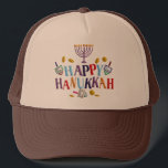 Happy Hanukkah Trucker Hat<br><div class="desc">Customise it with your own design,  or any of ours.</div>