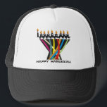 Happy Hanukkah Trucker Hat<br><div class="desc">Customise it with your own design,  or any of ours.</div>