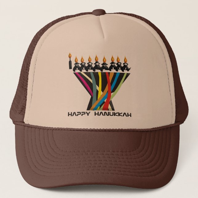 Happy Hanukkah Trucker Hat (Front)
