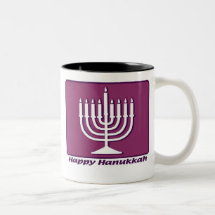 Happy Hanukkah Two-Tone Coffee Mug