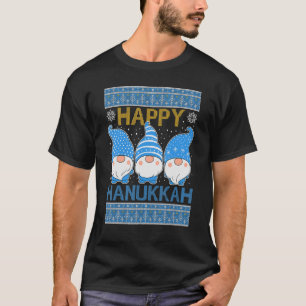 Happy Hanukkah Ugly Hanukkah Gnomes Sweater Chanuk