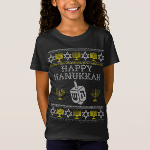 Happy Hanukkah Ugly Sweater Chanukah Jewish Christ