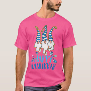 Happy Hanukkah Winter Christmas Menorah Dreidel an T-Shirt
